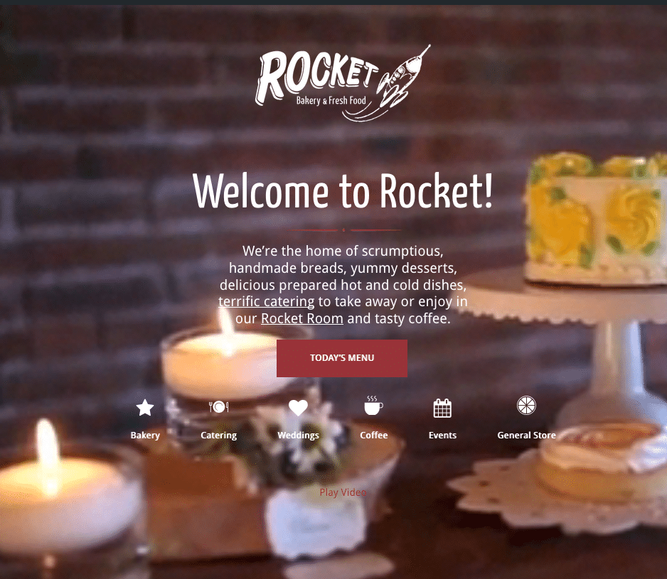 Website Design and Development for Rocket Bakery